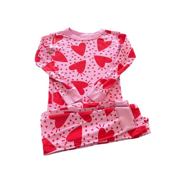 Hanna Andersson Heart Pajama Set Size 110 - Picture 1 of 4